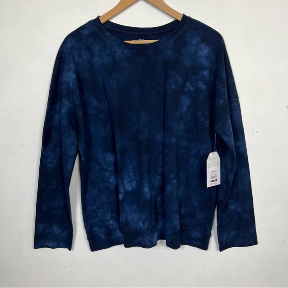 NWT Time And Tru Oversized Dark Navy Tye Dye T - Shirt / Pullover Sz M - Picture 4 of 15